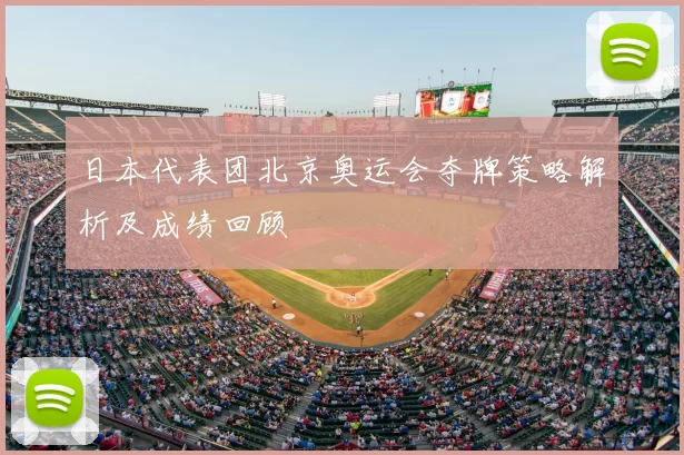 日本代表团北京奥运会夺牌策略解析及成绩回顾