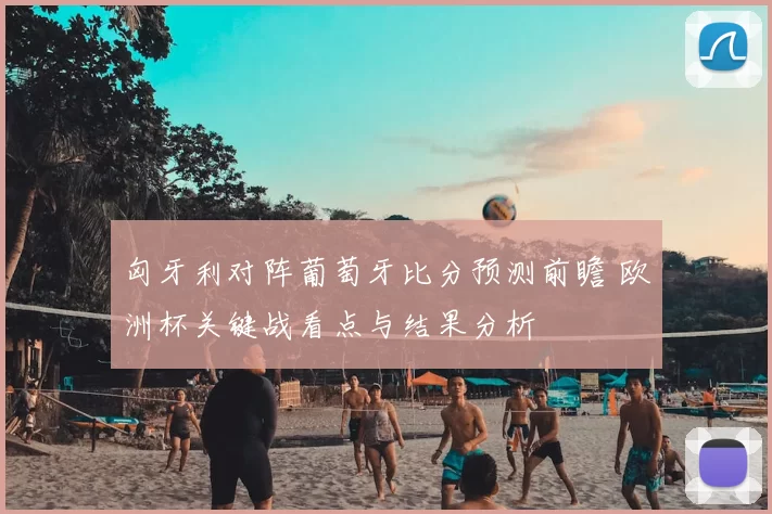 匈牙利对阵葡萄牙比分预测前瞻 欧洲杯关键战看点与结果分析