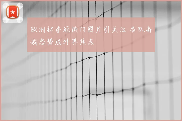 欧洲杯夺冠热门图片引关注 各队备战态势成外界焦点